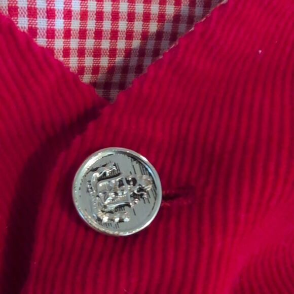 50s 60s Boys Vintage Red Courdory Chess‎ Jacket Vest Set MCM - Picture 3 of 10